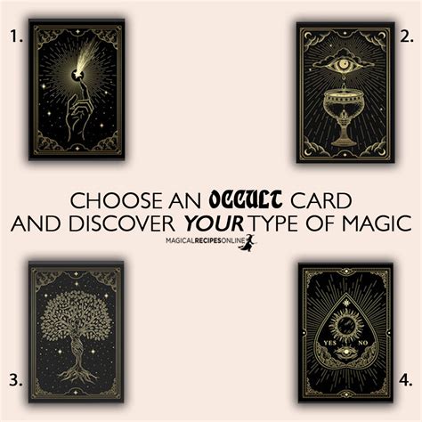Occult cards witchcraft